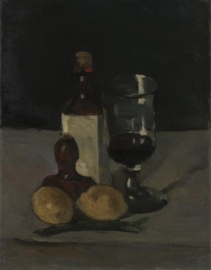 Paul Cezanne Bottle Glass Sweden oil painting art